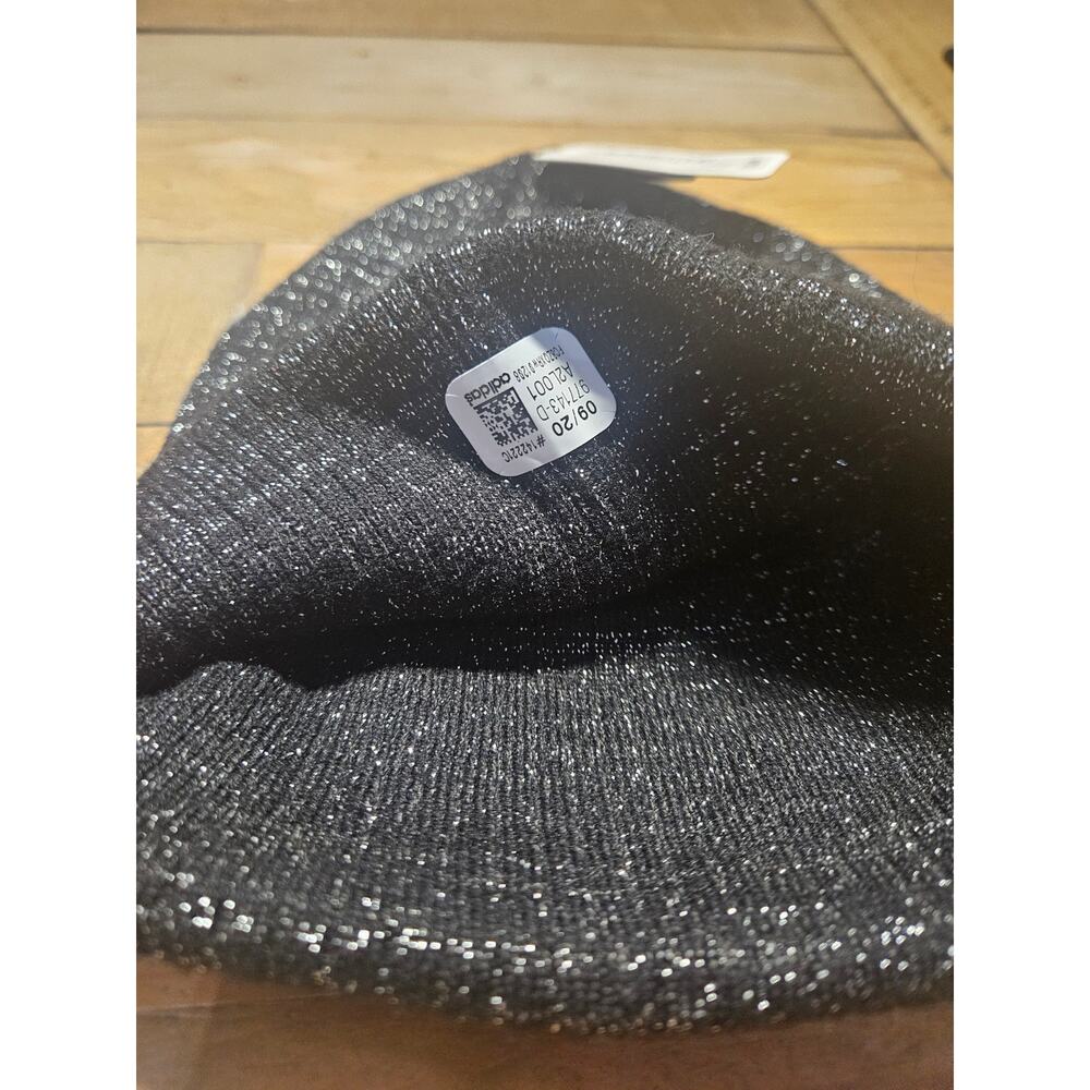 Adidas Sequin Beanie Black OSFM NWT - Picture 5 of 6